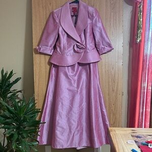 JS Collections Mauve Skirt Set